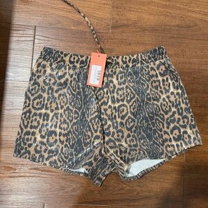 Leopard Print Women's Shorts